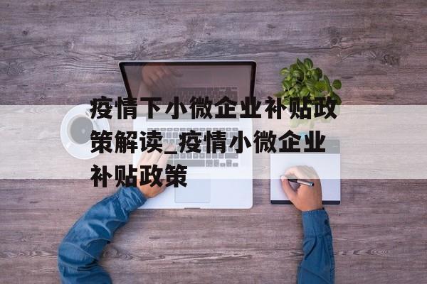 疫情下小微企业补贴政策解读_疫情小微企业补贴政策